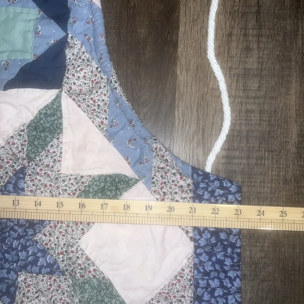 Quilted Kitchen Apron Blue Color Adult